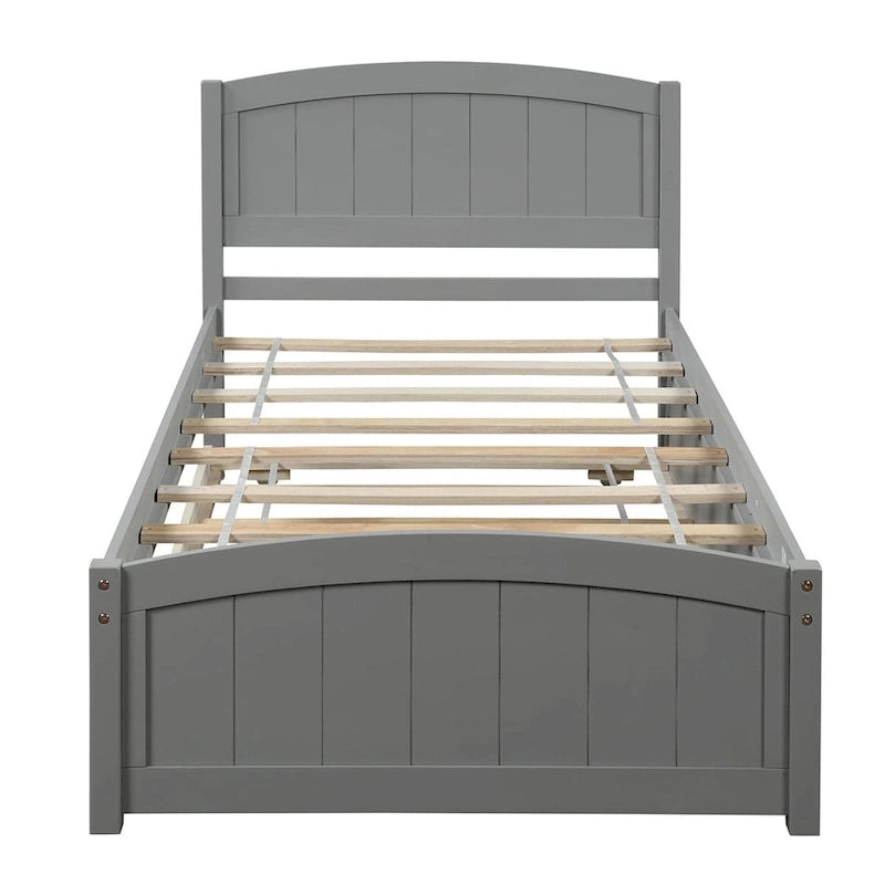 Lit plateforme simple avec lit gigogne