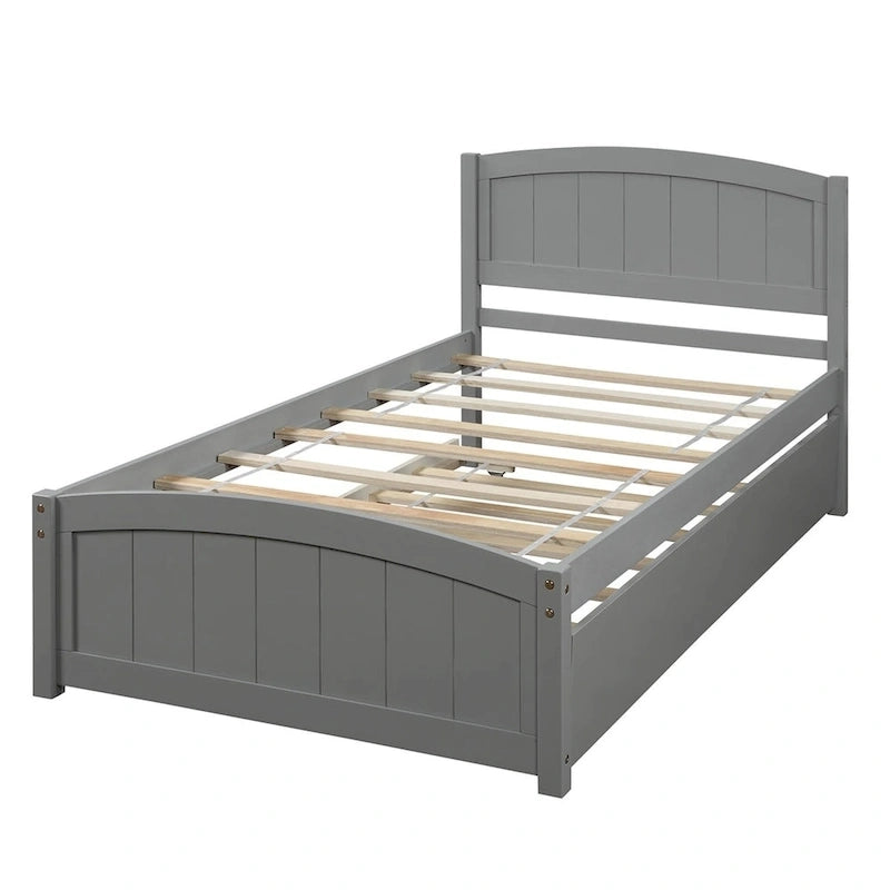 Lit plateforme simple avec lit gigogne