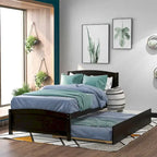 Lit plateforme simple avec lit gigogne