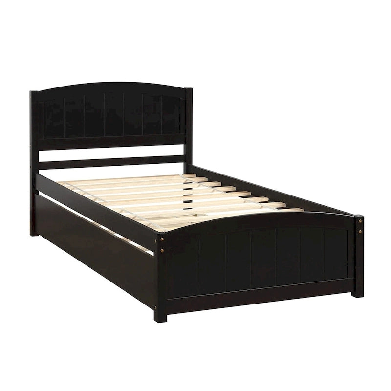Lit plateforme simple avec lit gigogne