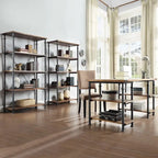 Myra Vintage Industrial Modern 3-piece Desk and 40-inch Bookcase Set by iNSPIRE Q Classic