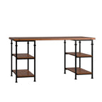 Ensemble de bureau et bibliothèque de 102 cm style industriel vintage 3 pièces