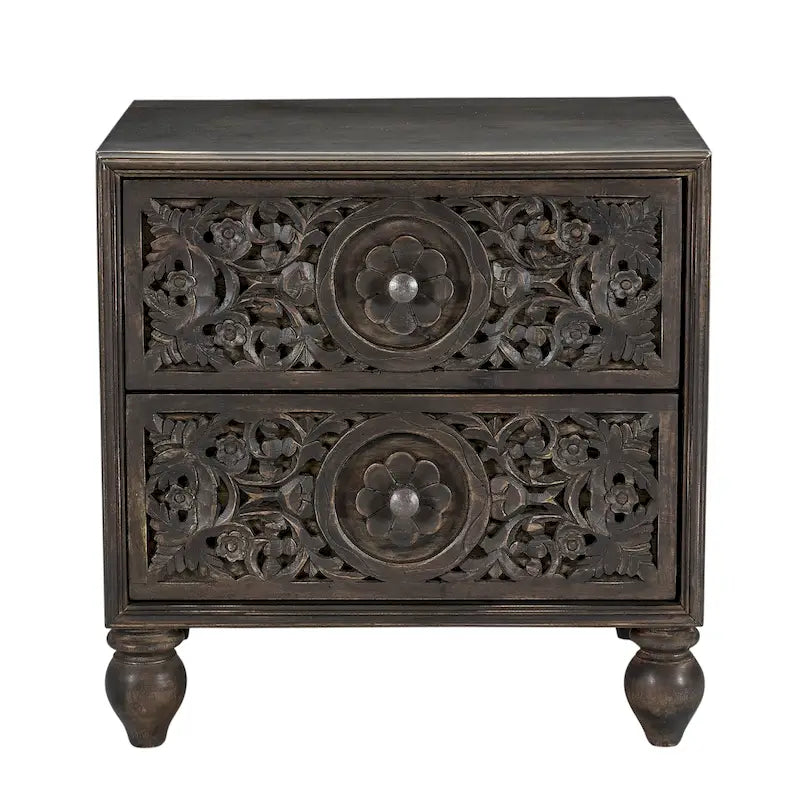Commode de nuit en bois de manguier