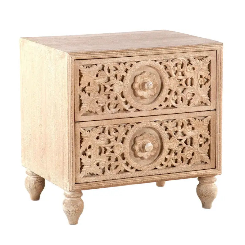 Commode de nuit en bois de manguier