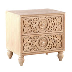 Commode de nuit en bois de manguier