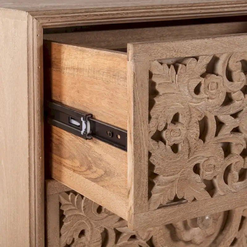 Commode de nuit en bois de manguier