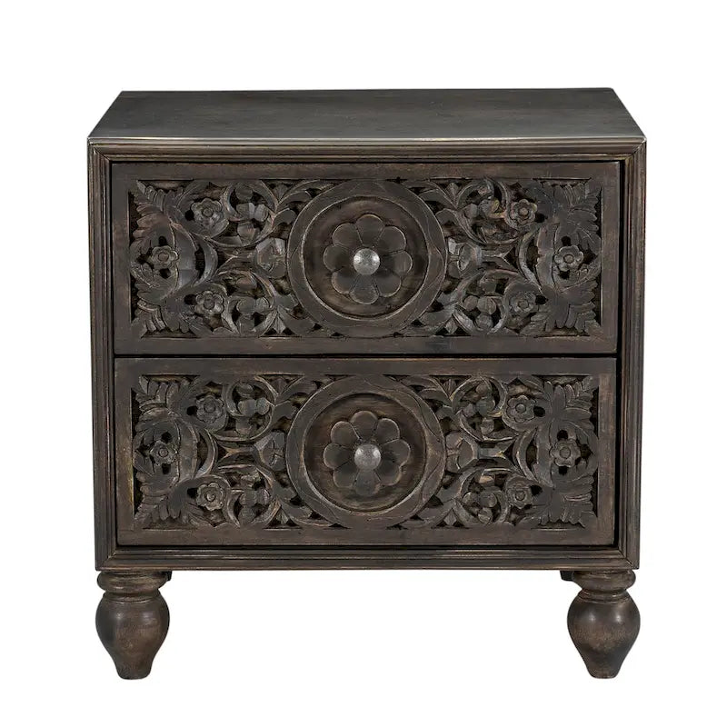 Commode de nuit en bois de manguier