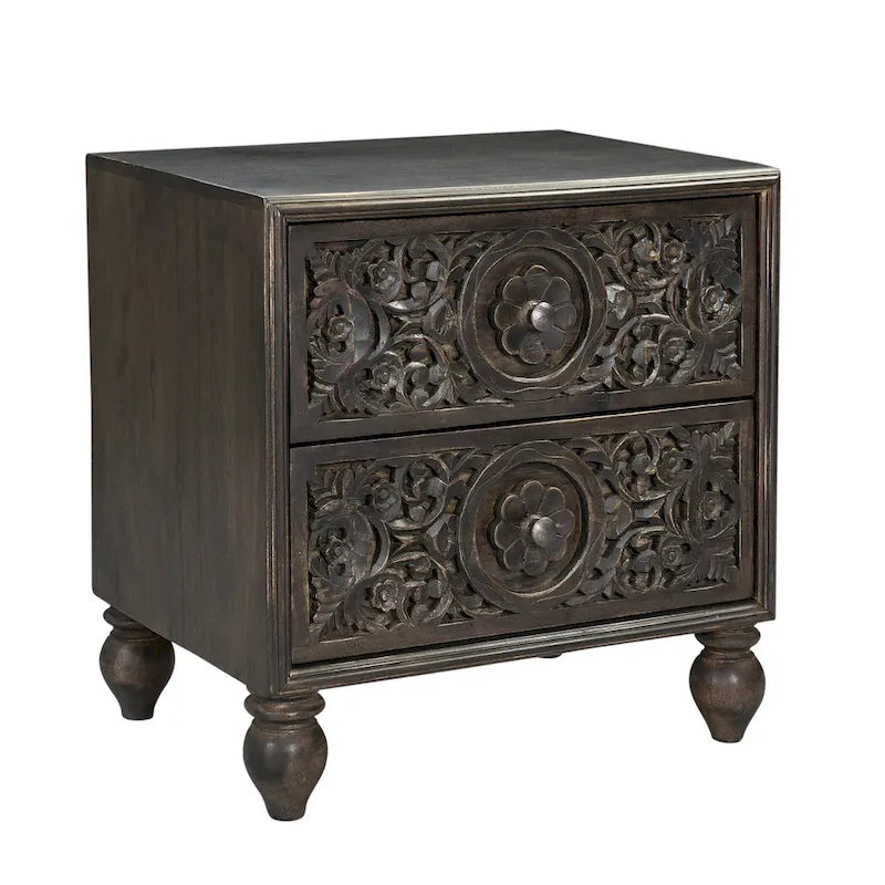 Commode de nuit en bois de manguier