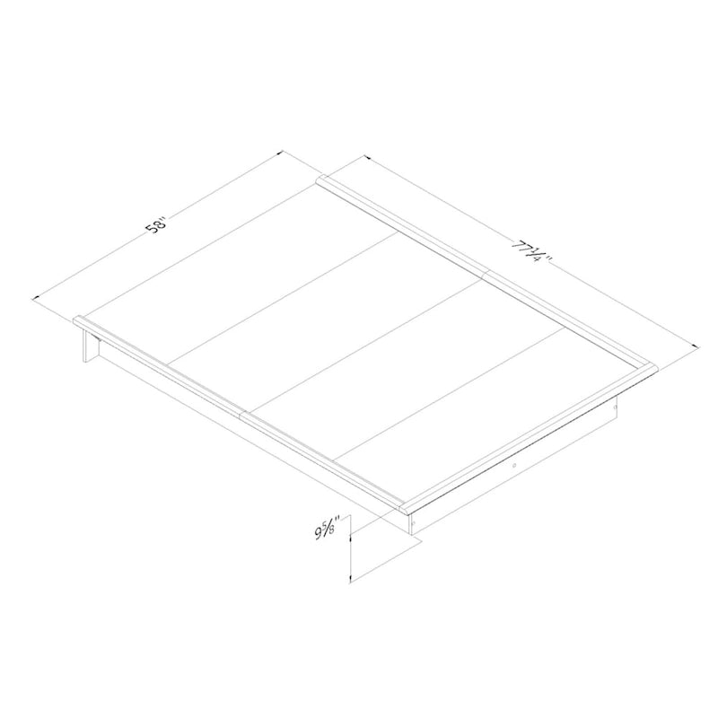 Lit plateforme grand format