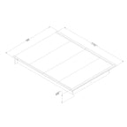 Lit plateforme grand format