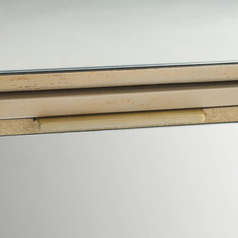 Table de chevet à 3 tiroirs effet miroir