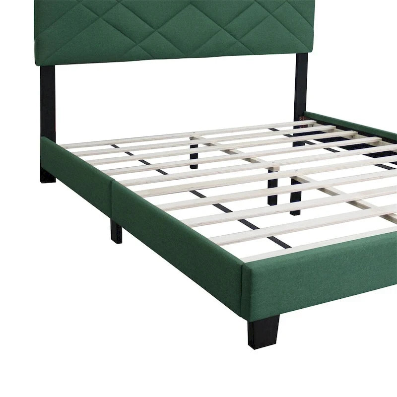 Cadre de lit Queen Size avec tête de lit réglable, aucun sommier tapissier requis