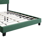 Cadre de lit Queen Size avec tête de lit réglable, aucun sommier tapissier requis