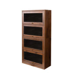 Meuble de rangement de bureau avec portes vitrées modernes, bibliothèque anti-poussière