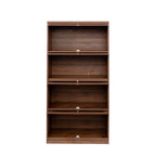 Meuble de rangement de bureau avec portes vitrées modernes, bibliothèque anti-poussière