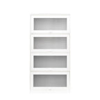 Meuble de rangement de bureau avec portes vitrées modernes, bibliothèque anti-poussière
