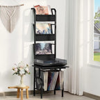 Meuble de tourne-disque haut - 50 x 39 x 144 cm