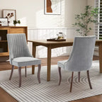 Ensemble de 2 chaises de salle à manger capitonnées