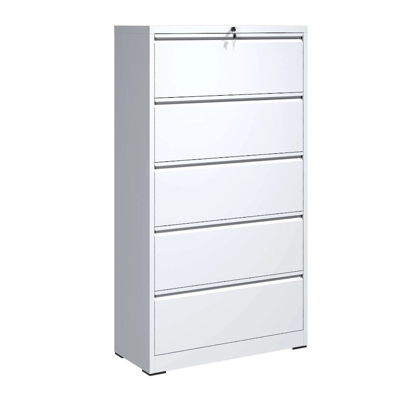Classeur à 5 tiroirs avec serrure, pour documents de format légal/lettre/A4/F4