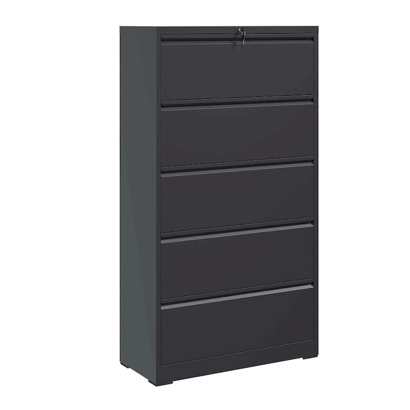 Classeur à 5 tiroirs avec serrure, pour documents de format légal/lettre/A4/F4