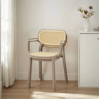 Lot de 2 chaises de salle à manger modernes empilables, pour l'intérieur ou l'extérieur