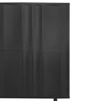 Meuble de Rangement Motif Vague avec 2 Portes et 2 Tiroirs, Réglable, Adapté pour Bureau, Entrée et Salon