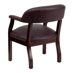 Chaise de conférence avec bande cloutée décorative