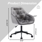 Chaise de bureau en velours