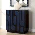 Meuble bas 2 portes bleu brillant - 34 H X 30 L X 16.125 P