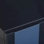 Meuble bas 2 portes bleu brillant - 34 H X 30 L X 16.125 P