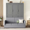 Lit mural escamotable Queen Size avec coussin