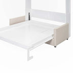Lit mural escamotable Queen Size avec coussin
