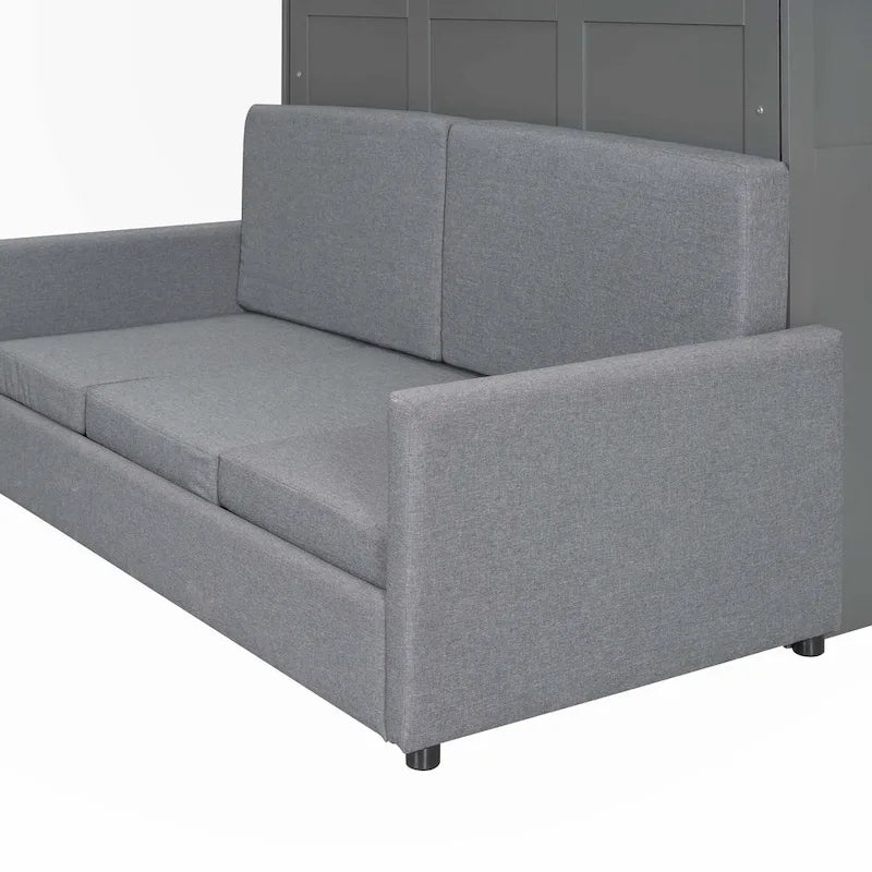 Lit mural escamotable Queen Size avec coussin