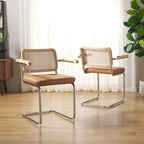Chaise de salle à manger avec accoudoirs de 48 cm [LOT de 2] - 66x56x86 cm