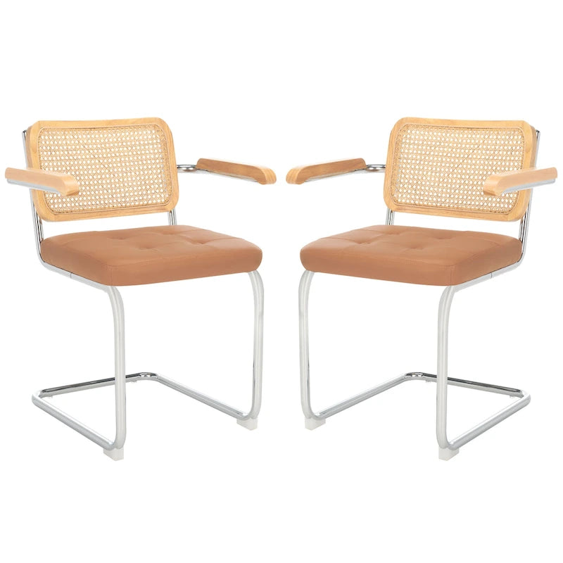 Chaise de salle à manger avec accoudoirs de 48 cm [LOT de 2] - 66x56x86 cm